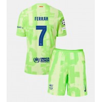 Barcelona Ferran Torres #7 Tredje Dräkt Barn 2024-25 Kortärmad (+ Korta byxor)